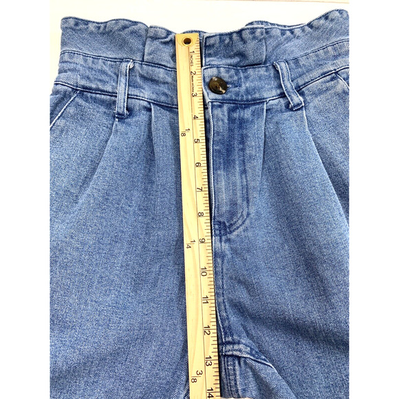 Who What Wear Jeans Womens 2 High Waist Y2K Look Pleated Tapered Leg Light Wash - Picture 6 of 8